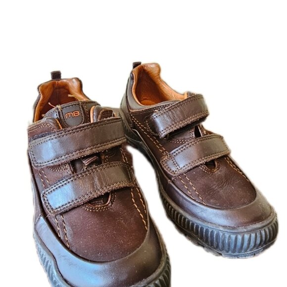 MB by Minibel kids boys leather velcro shoes brown size 33 Eur 1.5 US - Picture 4 of 7